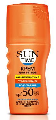 Купить sun time (сан тайм) крем для загара ультразащита, 150мл spf50  в Богородске