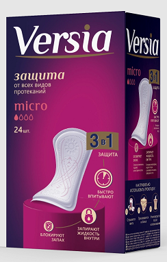 Versia (Версиа), прокладки Микро, 24 шт