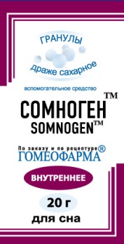 Купить сомноген, гранулы гомеопатические, 20г в Богородске