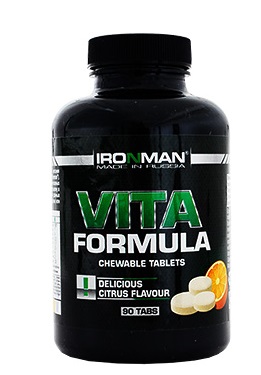 Купить ironman (иронмэн) вита формула витамины, таблетки жевательные со вкусом апельсина, 90 шт бад в Богородске