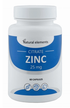 Natural elements (Нэйчурал Элементс) Цинка цитрат, капсулы массой 400мг 60шт БАД
