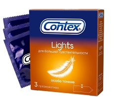 Купить contex (контекс) презервативы lights особо тонкие 3шт в Богородске