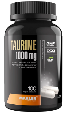 Maxler (Макслер) Таурин, капсулы массой 1130мг 100шт БАД