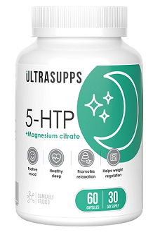 UltraSupps (Ультрасаппс) 5-HTP, капсулы массой 643мг 60шт БАД