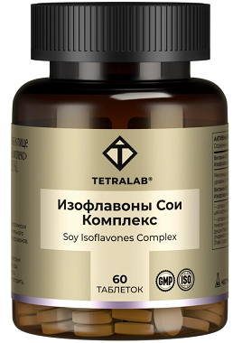 Tetralab (Тетралаб) Изофлавоны сои премиум комплекс, таблетки 60шт БАД