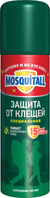 Купить mosquitall (москитолл) спецзащита аэрозоль от клещей 150 мл в Богородске