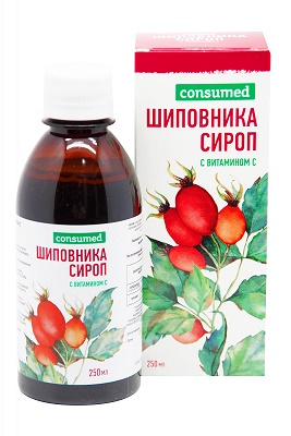 Купить сироп шиповника с витамином с консумед (consumed), флакон 250мл бад в Богородске