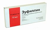 Купить эуфиллин, раствор для внутривенного введения 24мг/мл, ампулы 10мл, 10 шт в Богородске