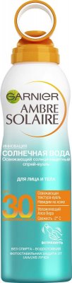 Купить гарньер амбр солер солнечная вода спрей-вуаль с/з spf 30, 200мл в Богородске