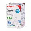 Pigeon SofTouch Peristaltic Plus (Пиджен) соска силиконовая для бутылочки с 6 месяцев, размер L 2 шт