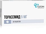 Купить торасемид, таблетки 5мг, 30 шт в Богородске