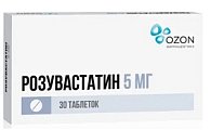 Купить розувастатин, таблетки, покрытые пленочной оболочкой 5мг, 30 шт в Богородске