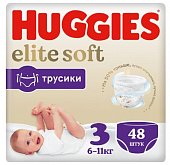 Купить huggies (хаггис) трусики elitesoft 3, 6-11кг 48 шт в Богородске