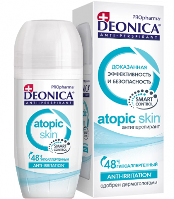 Купить deonica (деоника) дезодорант антиперспирант atopic skin, 50 мл в Богородске