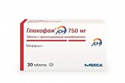 Купить глюкофаж лонг, таблетки с пролонгированным высвобождением 750мг, 30 шт в Богородске