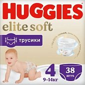 Купить huggies (хаггис) трусики elitesoft 4, 9-14кг 38 шт в Богородске