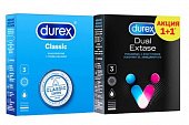 Купить durex (дюрекс) набор: презервативы classic, 3шт + dual extase, 3шт в Богородске
