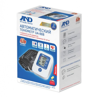 Купить тонометр автоматический a&d (эй энд ди) ua-888 е (эконом), без адаптера, манжета 22-32см в Богородске