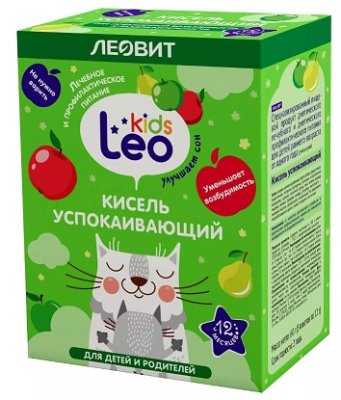 Купить кисель леовит leo kids для детей успокаивающий, пакет 12г, 5 шт в Богородске