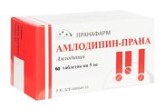 Купить амлодипин-прана, таблетки 5мг, 60 шт в Богородске