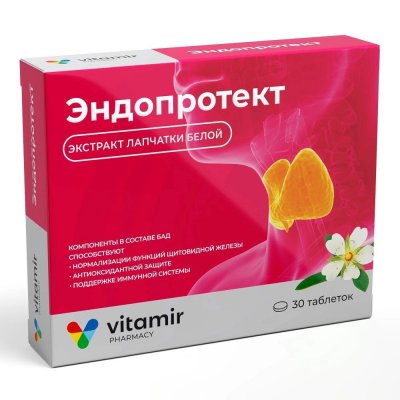 Купить эндопротект, таблетки массой 566 мг, 30 шт бад  в Богородске
