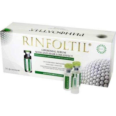 Купить rinfoltil (ринфолтил) липосомальная сыворотка против выпадения волос для интенсивного роста волос, 30 шт в Богородске