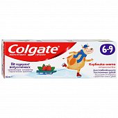Купить колгейт (colgate) зубная паста детская с фтором с 6-9 лет вкус клубника-мята, 60мл в Богородске