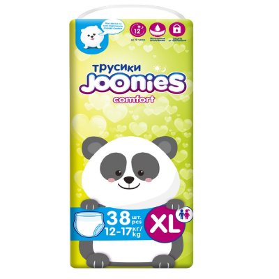 Купить joonies comfort (джунис) подгузники-трусики детские, размер xl 12-17кг, 38 шт в Богородске