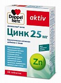 Купить doppelherz (доппельгерц) актив цинк 25мг, таблетки массой 30 шт бад в Богородске