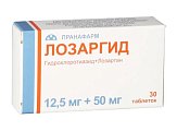 Купить лозаргид, таблетки, покрытые пленочной оболочкой 12,5мг+50мг, 30 шт в Богородске