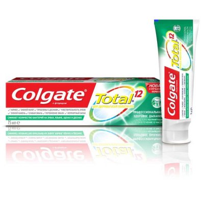 Купить колгейт (colgate) зубная паста total 12 pro-здоровое дыхание, 75 мл (колгейт палмолив, мексика) в Богородске