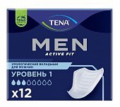 Купить tena (тена) прокладки, men active fit уровень 1, 12 шт в Богородске