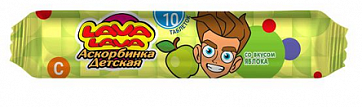 Лава Лава аскорбинка детская ялоко, таблетки 3г 10шт БАД