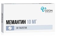 Купить мемантин, таблетки, покрытые пленочной оболочкой 10мг, 30 шт в Богородске