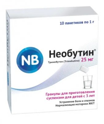 Купить необутин, гранулы для приготовления суспензии для приема внутрь 25мг, 10 шт в Богородске