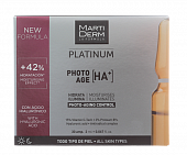 Купить martiderm (мартидерм) platinum сыворотка для лица коррекция фотостарения гиалуроновая кислота+, ампулы 2мл, 30 шт в Богородске