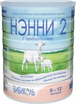 Купить нэнни 2 смесь на основе натурального козьего молока с пребиотиками с 6 месяцев, 800г в Богородске