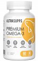 Купить ultrasupps (ультрасаппс) омега-3 премиум, капсулы 1405мг 60 шт. бад в Богородске