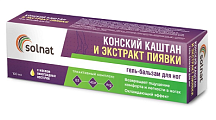 Купить solnat (солнат) конский каштан и экстракт пиявки, гель-бальзам для ног 100мл в Богородске