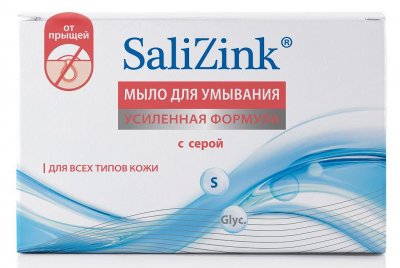 Купить салицинк (salizink) мыло для умывания для всех типов кожи с серой, 100г в Богородске