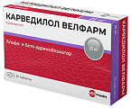 Купить карведилол велфарм, таблетки 25мг 30шт в Богородске