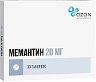 Купить мемантин, таблетки, покрытые пленочной оболочкой 20мг, 30 шт в Богородске