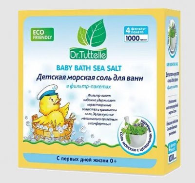 Купить dr.tuttelle (доктор туттелле) соль для ванны морская детская с целебными травами, 1000г в Богородске