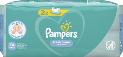 Купить pampers baby fresh clean (памперс) салфетки влажные, 52шт (в комплекте 2 упаковки) в Богородске