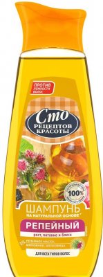 Купить сто рецептов красоты шампунь репейный 250мл (юнилевер, россия) в Богородске