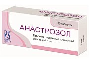 Купить анастрозол, таблетки, покрытые пленочной оболочкой 1мг, 30 шт в Богородске