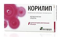 Купить корилип, суппозитории ректальные 25мг+2мг+12мг, 10 шт в Богородске