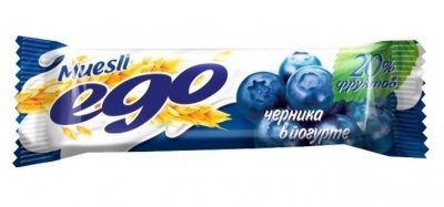 Купить мюсли ego (эго) батончик черника с витаминами в йогуртовой глазури, 25г бад в Богородске