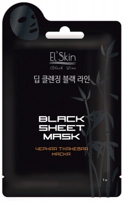 Купить элскин маска ткан. черная 20г (эдвин корея корпорейшн, корея, республика) в Богородске
