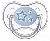 Купить canpol (канпол) пустышка круглая силиконовая 6-18 месяцев newborn baby голубая 1 шт в Богородске